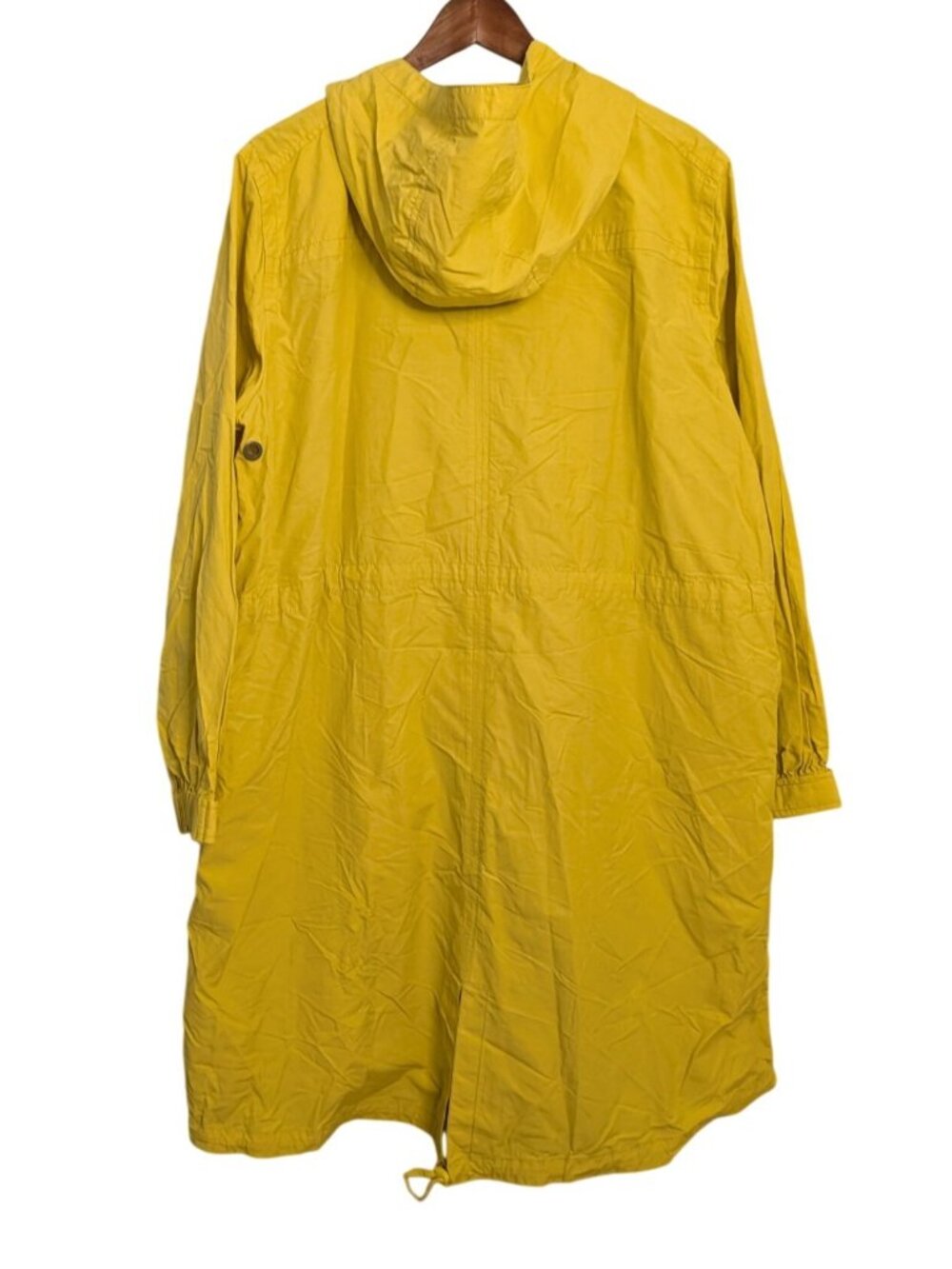Eileen Fisher Citrn Hooded Anorak Coat 1X Lightweight Organic Cotton Raincoat - Picture 2 of 16